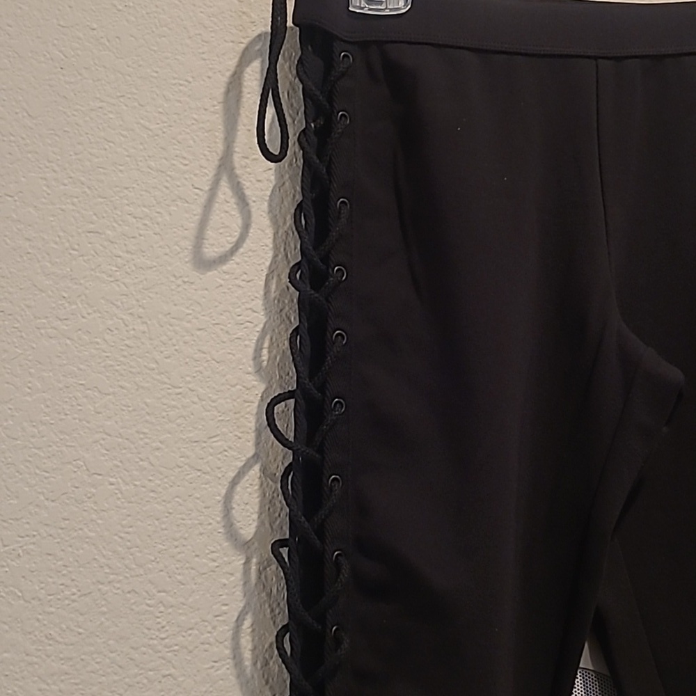 Fenty Puma Black Lace-Up Leggings Size M - Picture 4 of 12